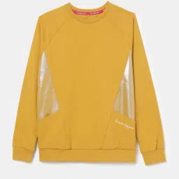 Jockey Kids Yellow Cotton Printed Full Sleeves Sweatshirt-picture-40