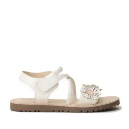 Bubblegummers by Bata Kids White & Pink Cross Strap Sandals-image-32