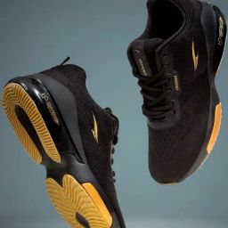 Asian Men's Black Running Shoes-45