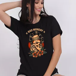 Moda Rapido Women Drop-Shoulder Sleeves T-shirt-picture-27