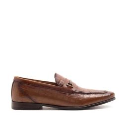 THOMAS CRICK Men's Teak Formal Loafers-image-84