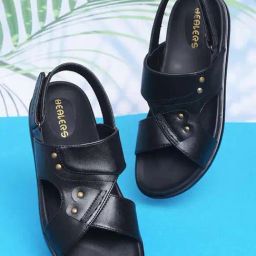 Healers by Liberty Men's Black Back Strap Sandals-11