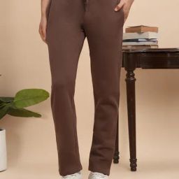 Sweet Dreams Brown Cotton PolyblendTrackpants-image-38
