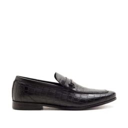 THOMAS CRICK Men's Black Formal Loafers-image-96