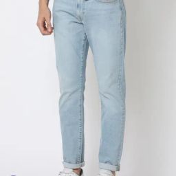 GAP Lt. Blue Slim Fit Solid Jeans-image-98