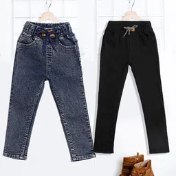 YK Girls Regular Fit High-Rise Light Fade Embroidered Jeans-image-87