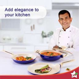 Wonderchef Bellagio Ceramic Non-Stick 4-Piece Cookware Set image 2