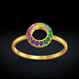 Joyalukkas Gold 22K Color Arc Casual Rings for Women-image-13