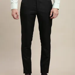 Turtle Men Striped Classic Skinny Fit Trousers-image-64