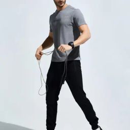 Domin8 Dark Grey Regular Fit T-Shirt-image-76