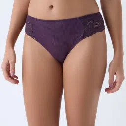 Wunderlove by Westside Purple Lace Detailed Hipster Briefs-picture-33