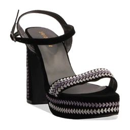 Eridani Women's Dilara Black Ankle Strap Sandals-picture-28