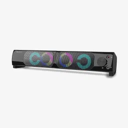 Zebronics Zeb-Wonderbar 10 2.0 Channel 10W Computer Speaker with RGB Lights (Black) image 1