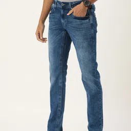 Peter England Casuals Men Slim Fit Light Fade Stretchable Jeans-image-95