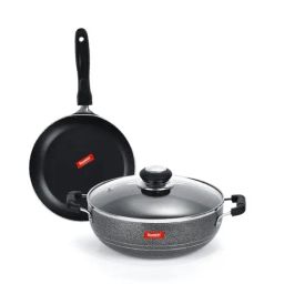 Sumeet Elegant Design Silver Aluminium Cookware Set-image-78