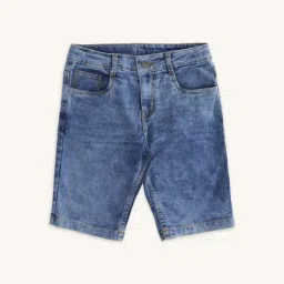 Pantaloons Junior Boys Blue Regular Fit Shorts-image-30