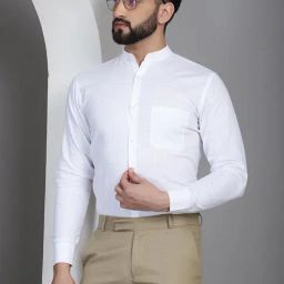 Indian Needle White Regular Fit Shirt-image-75