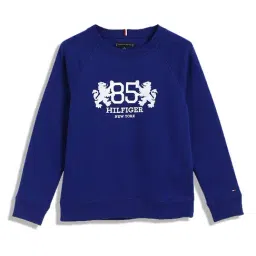 TOMMY HILFIGER Boys Blue Cotton Print Sweatshirt-image-65