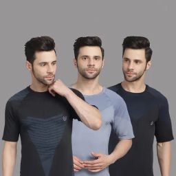 Vimal Jonney Multicolor Regular Fit Printed Sports T-Shirt - Pack of 3-image-47