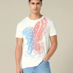 U.S. Polo Assn. Denim Co. White Cotton Slim Fit Graphic T-Shirt-picture-46