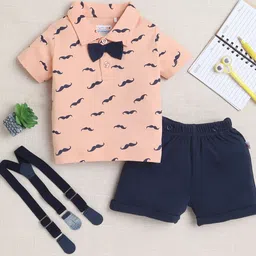 BUMZEE Boys Printed T-shirt with Shorts-image-95