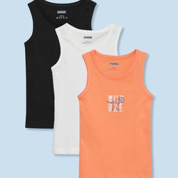 mackly Boys Pack Of 3 Assorted Pure Cotton Innerwear Vests-image-88
