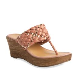 Eridani Women's Peco Peach Thong Wedges-picture-29