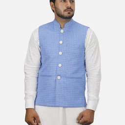 GARGIAN Master Cut Men Blue Polyester Jackets-picture-13