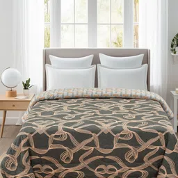 THE little BIG STORE Grey & Pink AC Room 500 GSM Double Bed Comforter-image-13