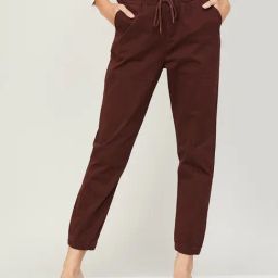 Code by Lifestyle Brown Cotton Joggers-image-74