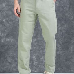 The Roadster Lifestyle Co Men Relaxed Fit Mid Rise Trousers-image-87