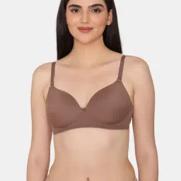 Zivame Brown Half Coverage Backless Bra-image-38
