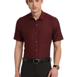 Turtle Maroon Cotton Regular Fit Shirt-image-93