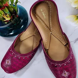 Fulkari Women Ethnic Ballerinas Flats-picture-14