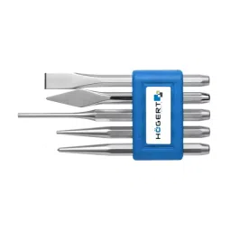 Hogert Technik Chrome Vanadium Steel Alloy Steel Chisel and Punch Set HT3B713 (Set of5)-6
