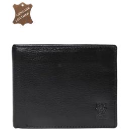 Red Chief Black Leather Formal Bi-Fold Wallet for Men-image-63