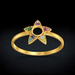 Joyalukkas Gold 22K Colorful Bow Casual Rings for Women-image-15