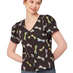 Moomaya Black Cotton Printed Shirt-image-67