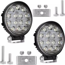 Cartronics 42W Complete Lighting System 14 LED Round Fog Lamp Light for The Avenger image 2