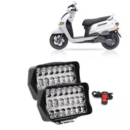 Cartronics 21 LED Fog Light With On/Off Switch for TVS iQube Black(Set of 2 Pcs)-7