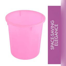 Kuber Industries Pink 2 Pieces Open Garbage Dustbins 7L image 2