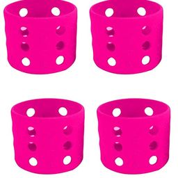 Safe-O-Kid Silicone Insulated Feeding Bottle Cover Fits to 60 ml Bottle- Pink-image-43