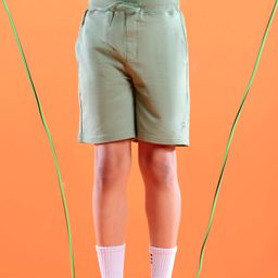 Pine Active Cotton Lycra Knit Anti-Bacterial Solid Color Shorts With Stretch - Green-image-7