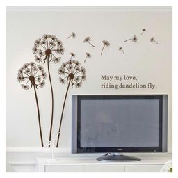 JAAMSO ROYALS Brown Color 'Blowing Dandelion' PVC Vinyl Wall Sticker-picture-21