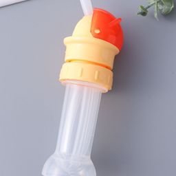 Travel Straw with Sipper Cap| Foldable Straw| Flip Cap| Hygiene Storage Container- Yellow & Red-image-27
