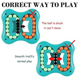 SUPER TOY Finger Tip Rotate Magic Bean Fidget Spinner Toys Mind Teaser Memory Game Educational Puzzle Handheld - Green image 2