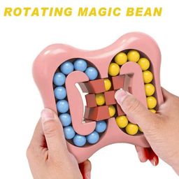 SUPER TOY Finger Tip Rotate Magic Bean Fidget Spinner Toys Mind Teaser Memory Game Educational Puzzle Handheld - Green image 3