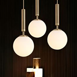 KINIS Gold-Toned & White Quirky Ceiling Lamp-20