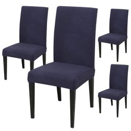 HOUSE OF QUIRK 4-Pcs Textured Washable ChairCover-9