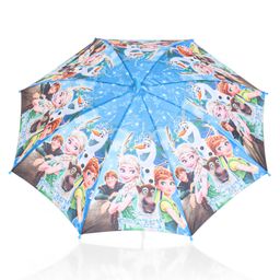 john's umbrellas John's Umbrella  Disney Frozen Print Straight Umbrella with J Curve Handle - Multicolor image 4